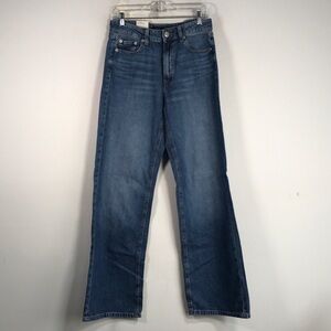 Aeropostale High Rise Wide Leg Denim Pant, Women's Size 6 - Blue